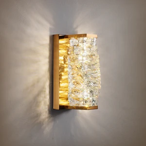 LED Crystal Wall Sconces Bracket Lights Modern Decoration Wall Lamp for Bedroom, Living Room, Bathroom