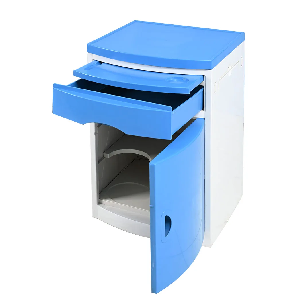 Best Price DP-C007 Medical Equipment Equipment ABS Material Hospital Bedside Cabinet With Wheels