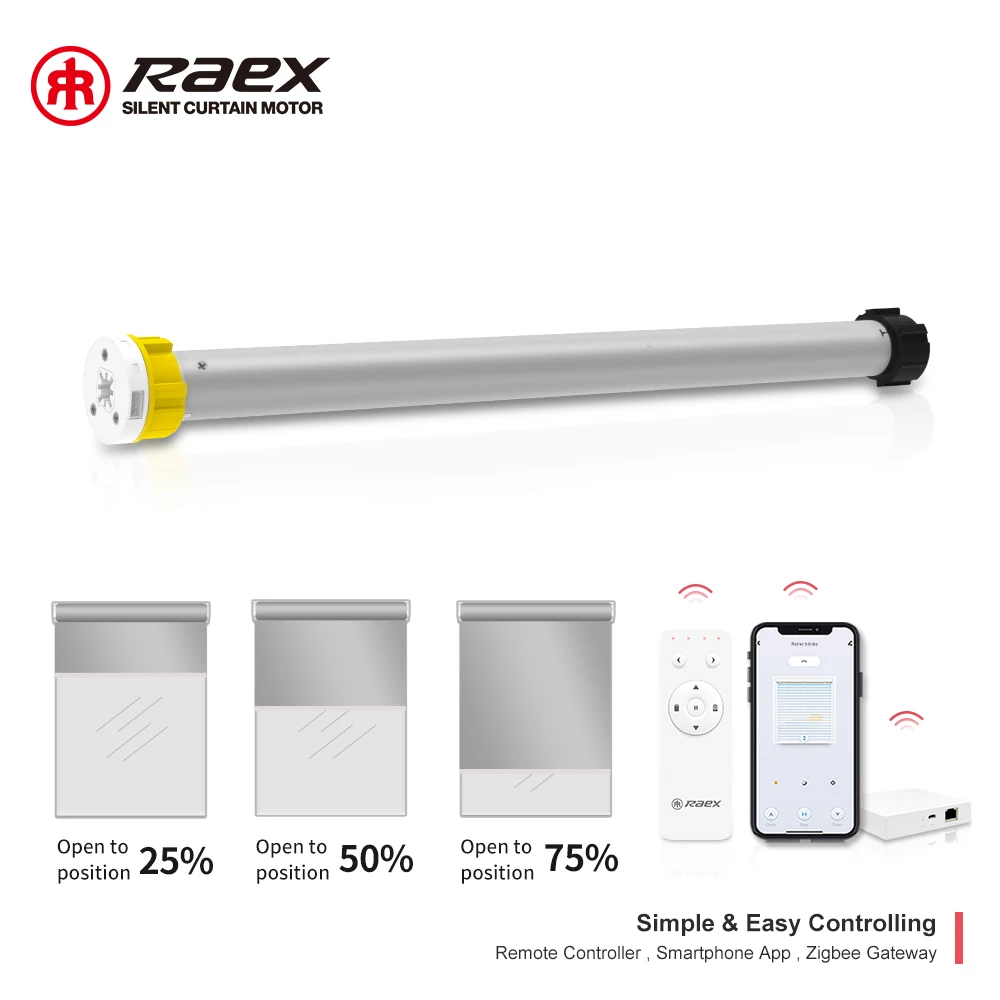 Indoor Motorized Raex Tuya Shade Outdoor Homekit Smart Roller Blind Motor