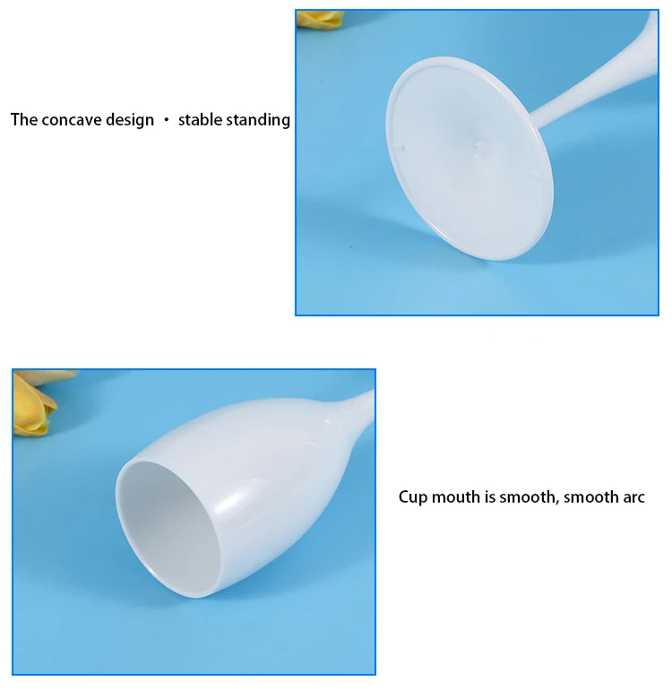 Bst High Quality Unbreakable Goblet Wine Glass Acrylic Custom Printing