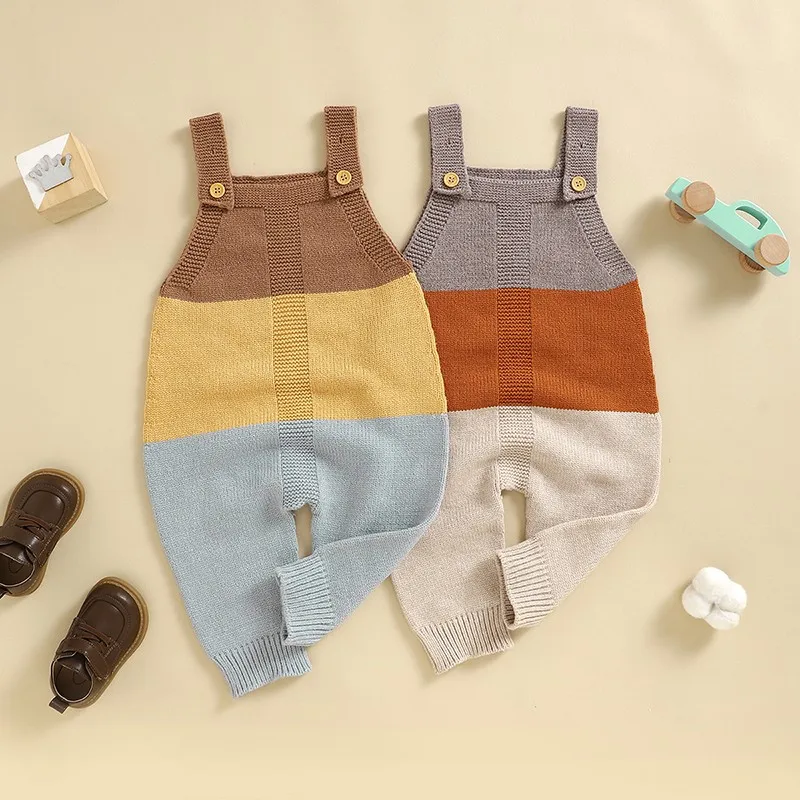 0 - 18 Months Pattern Knitted Romper