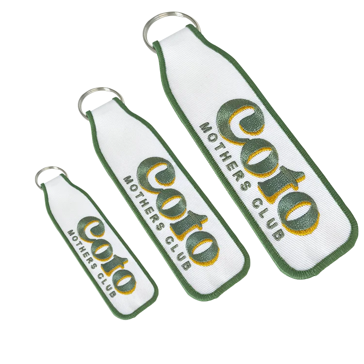 Factory Price Custom Your Logo Design High Quality Embroidery Keychain supplier