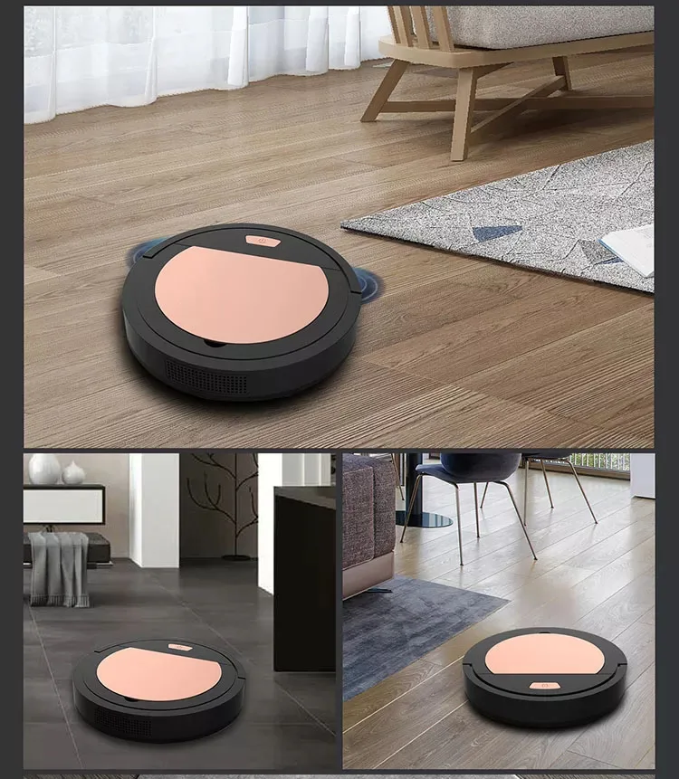 New Arrival 3 in 1 Robot Vacuum Cleaner Mop Portable With Brush Mini Cleaning Machine