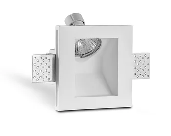 HR  modern nice square decorative gypsum plaster led step wall light sconce bracket light recessed stair led wall lamp
