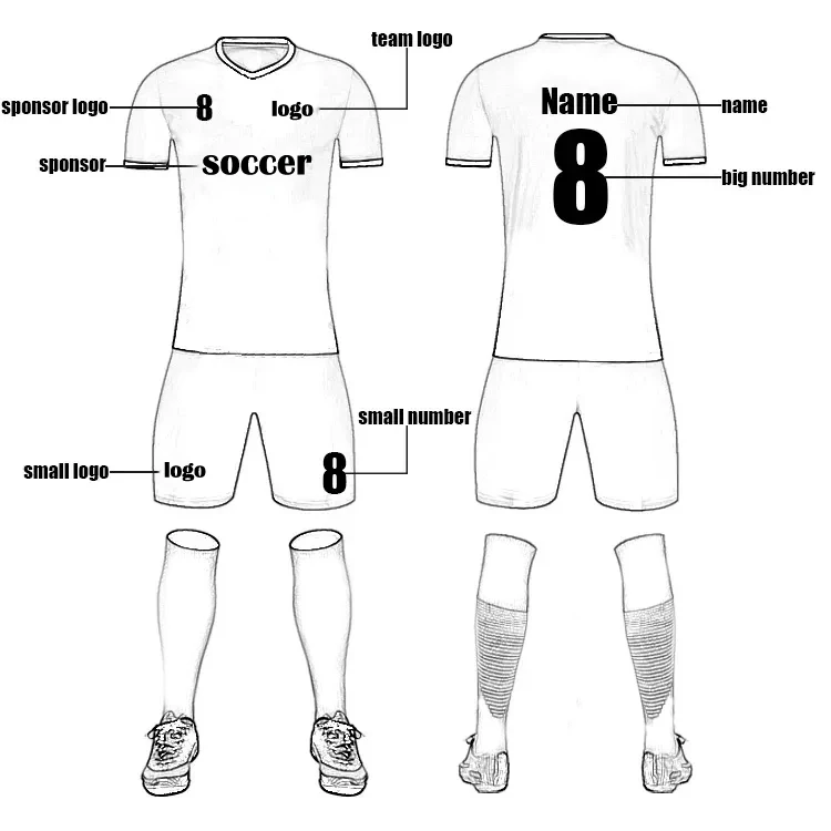 Design Your Own Blank Football Jersey Template