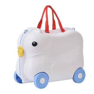 PP Custom Hot Selling Kids Animal Style Cute Travel Ride on Children's Suitcases on Wheels