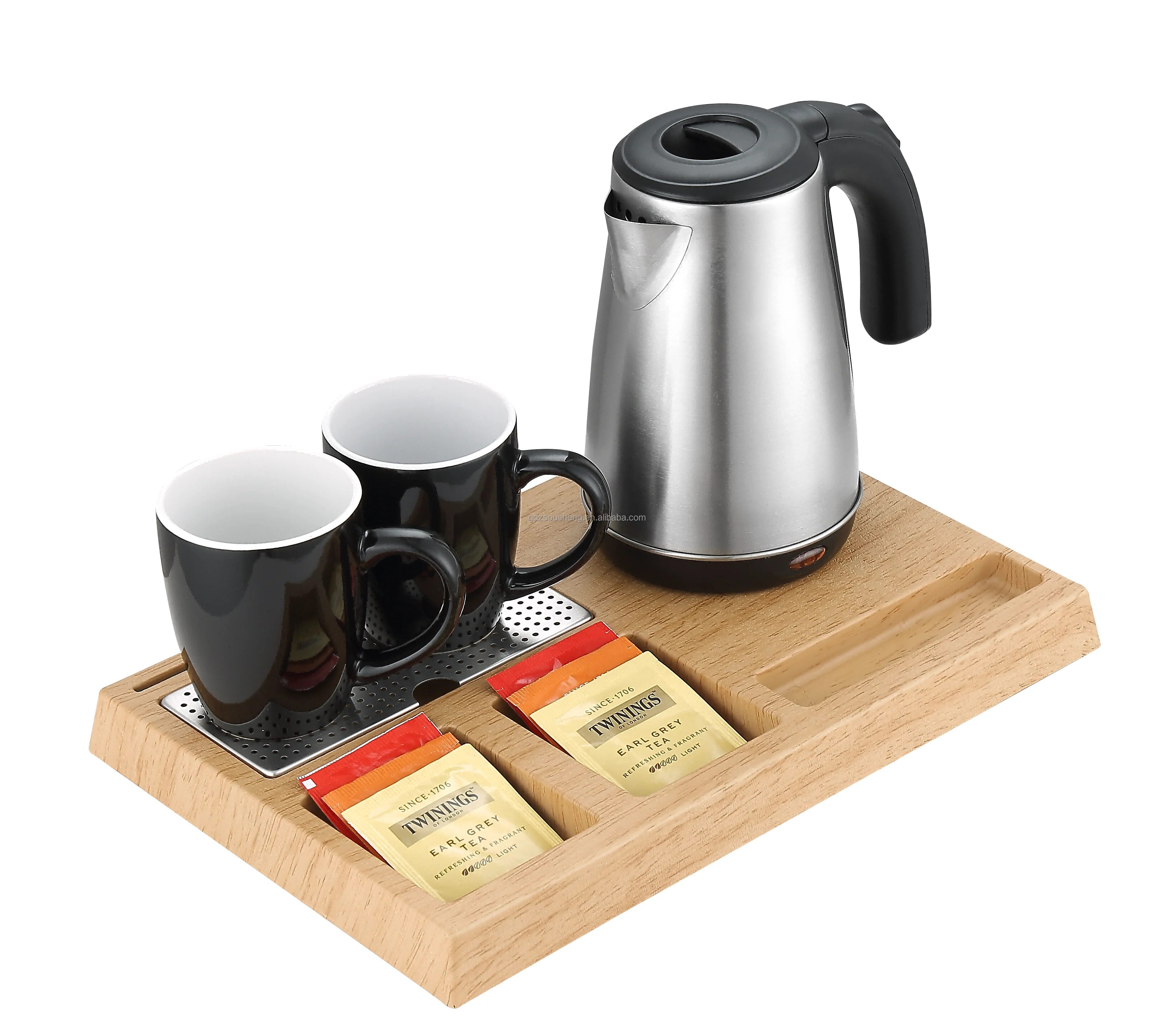 All In1 Electric Hotel Welcome Tea Set With Wrap 1.0 Liter Kettle And ...