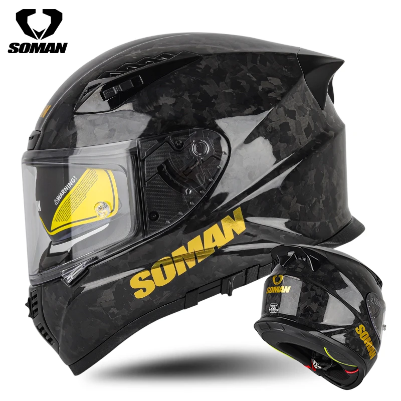 VIP SOMAN SM-X7 カーボンファイバー製軽量フルフェイスヘルメット