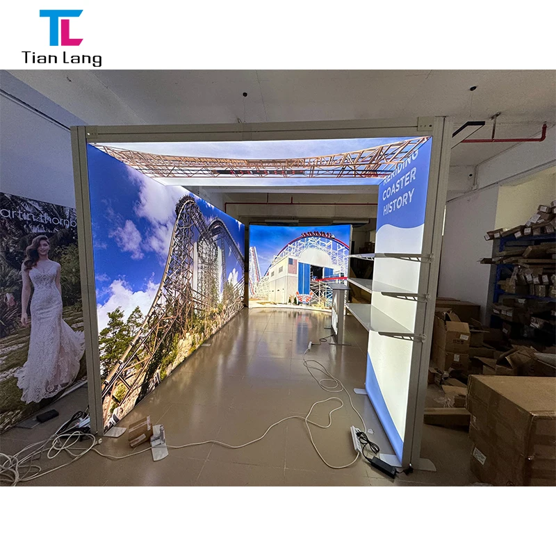 TianLang Seg System Advertising Equipment Advertising Light Boxes Fabric Exhibition Light Box Booth