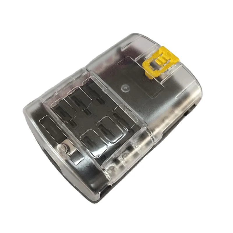 6 Circuits Blade Fuse Box with Negative Bus Cover ST Blade 6 Way Fuse Block Fuses for Cars