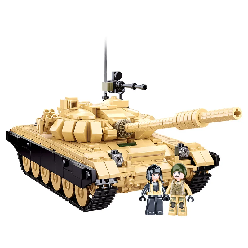 Sluban WW2 Military Historical Collection Model Panther G medium Tank Assembled Building Blocks Kits Educational Bricks Toys