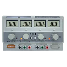 HY3005D-2 DC Power Supply Bench Encoder Knob Adjustable Regulated Variable Power Supply with Double Output Channels 2x 0-30V