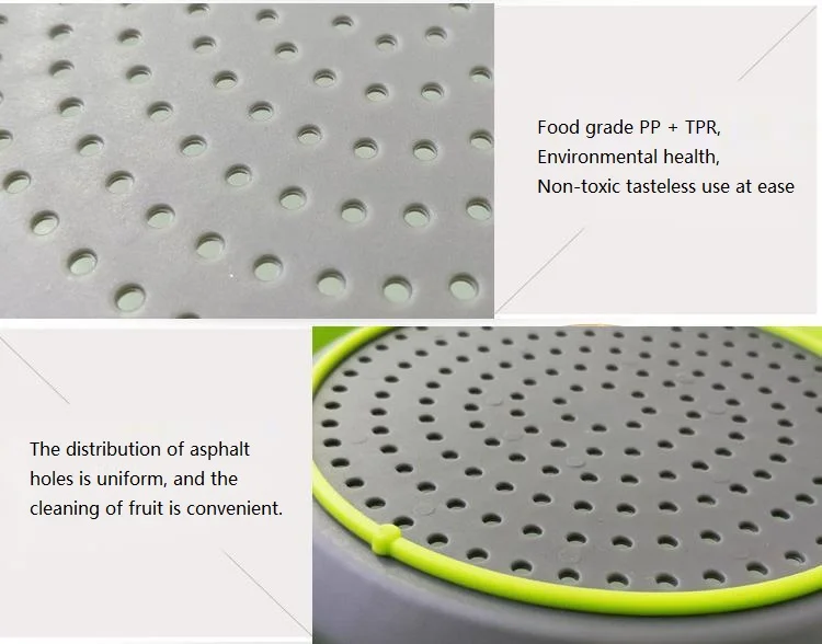 2pcs Set Collapsible Filter Basket Round Hole Basket Strainer Drain