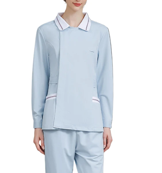 Professional Lab Coat Hospital Uniforms Custom Long Sleeve Medical Uniform Lab Coat Clinic Doctors N