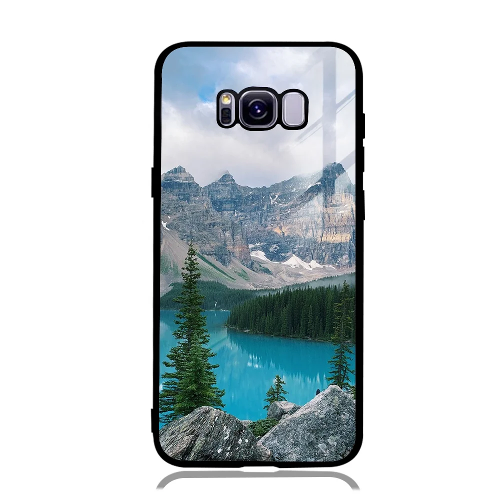 For Samsung Galaxy S8 Plus High Quality 2D Sublimation Blank Glass Phone  Cases Waterproof Luxury Cell Phone Cover