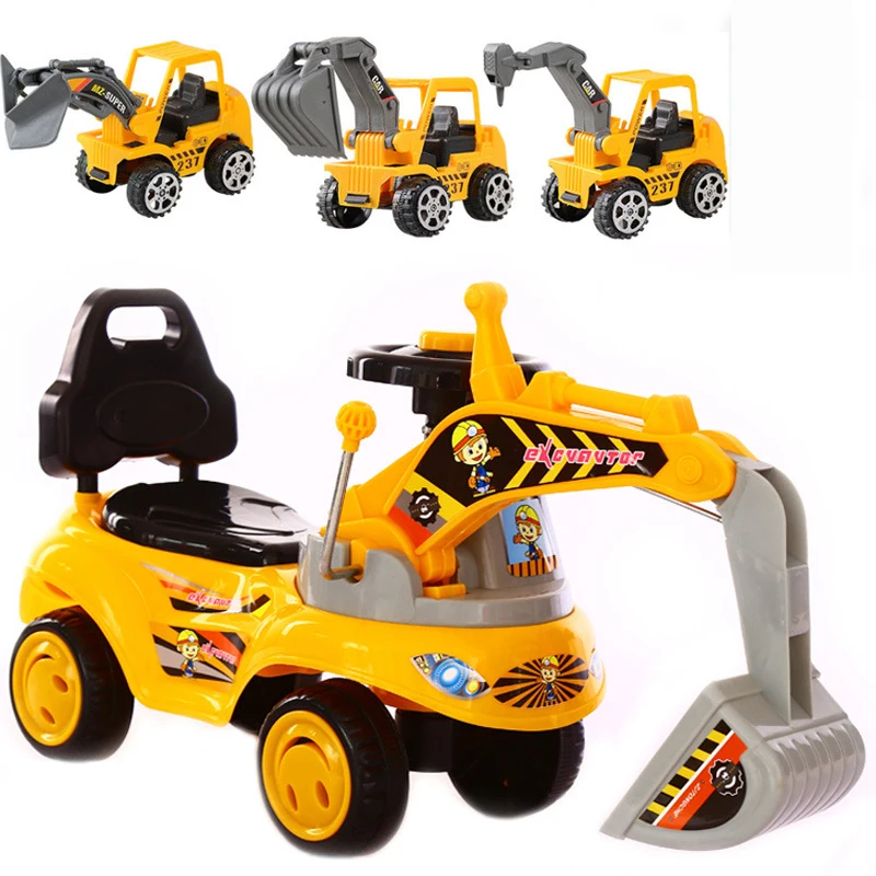 Batteries Powered Childeren's Construction Dig Excavator Toys for 3 4 5 6 7 Year Old Boys