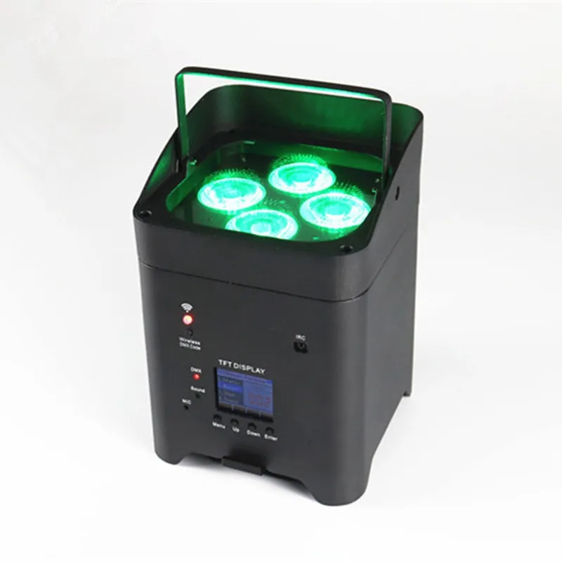 6x18w RGBWA UV Battery Powered Wireless Led up Light 6in1 for Stage Wedding Party