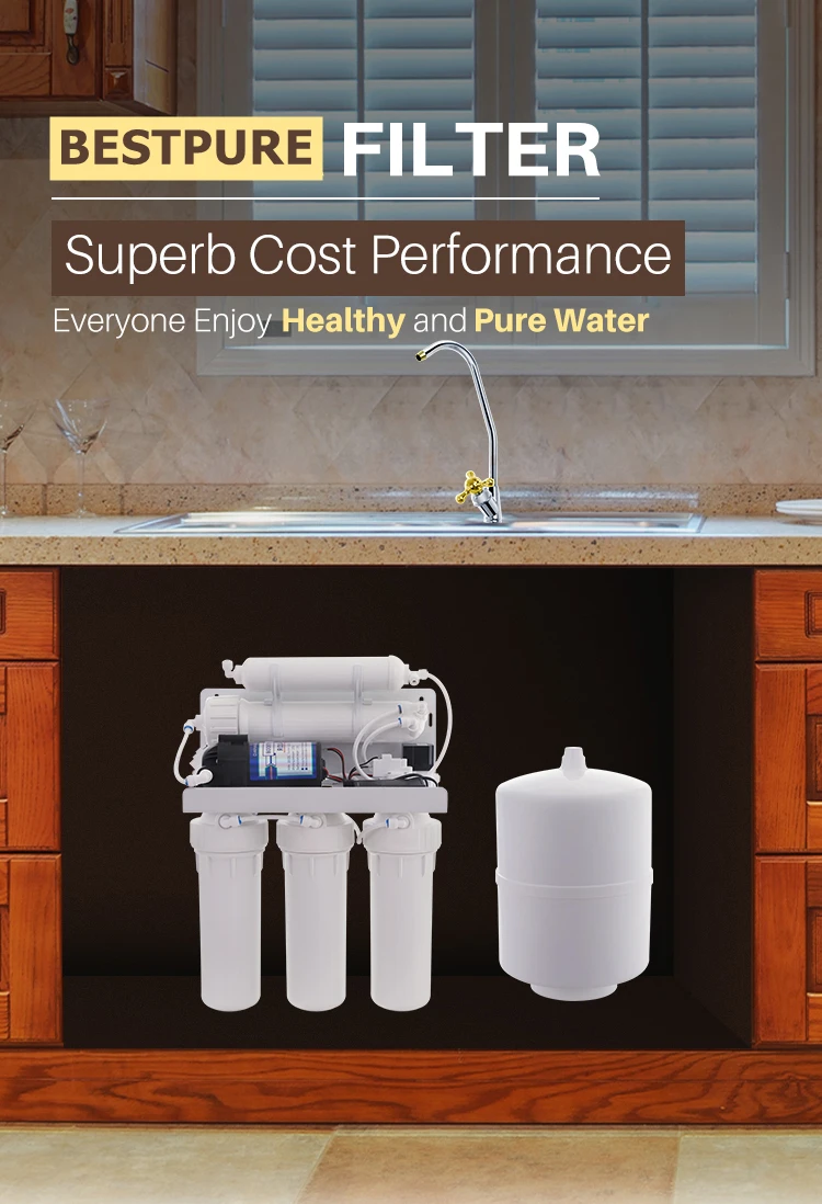 Under Sink 75 Gpd Ro Membrane Activated Carbon 5 Stage Ro System Water