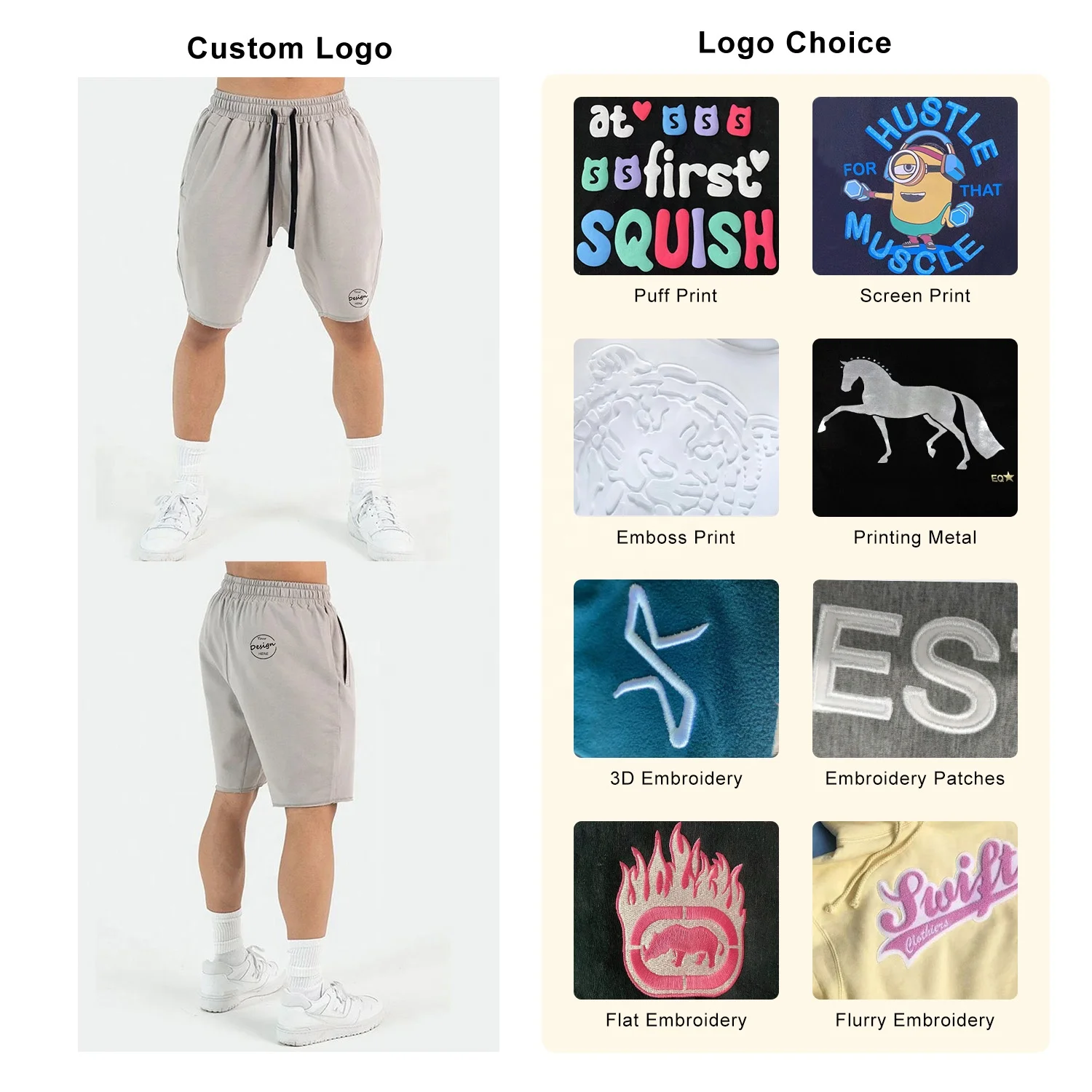 JL1121A Drawstring Vintage Cotton Sweat Shorts Plain French Terry Shorts Mens Washed Sports Raw Edgs Distressed Shorts