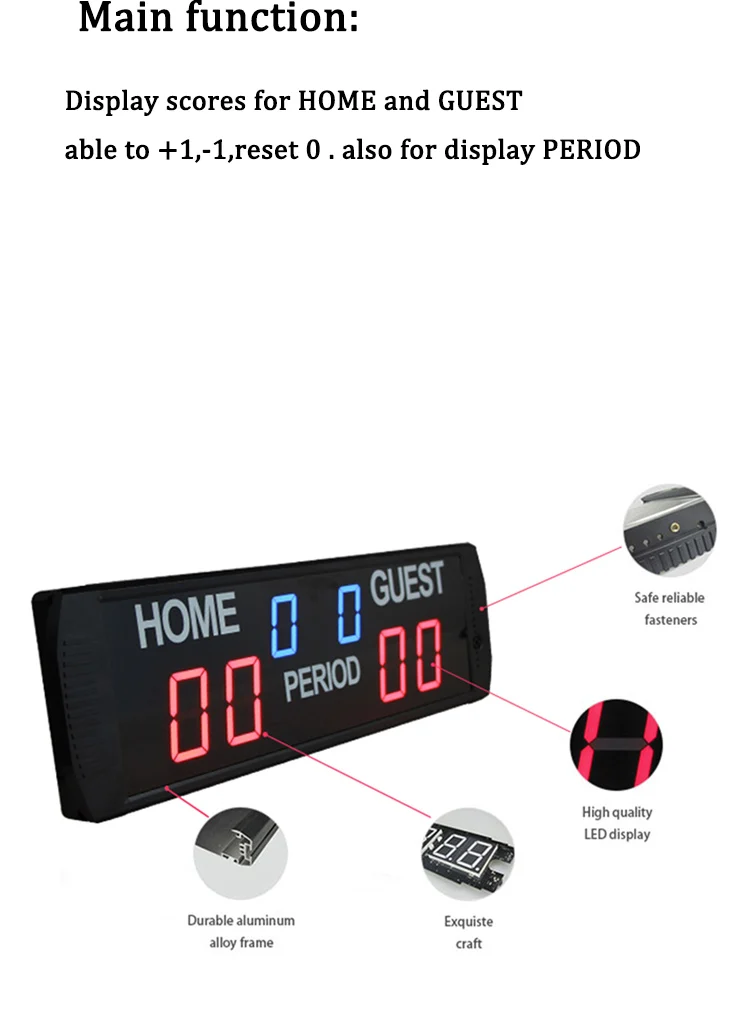 Ganxin Mini Electronic Scoreboard Basketball Scoreboard And Time For
