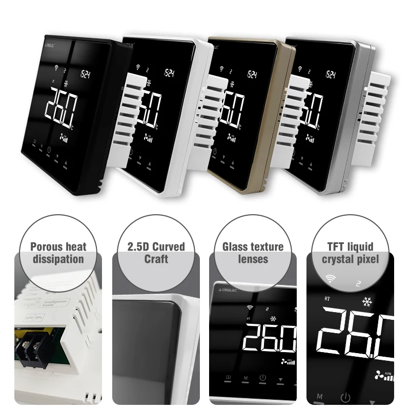 TuyaWifiダイキンエアコンVRVサーモスタットデジタルプログラム可能な