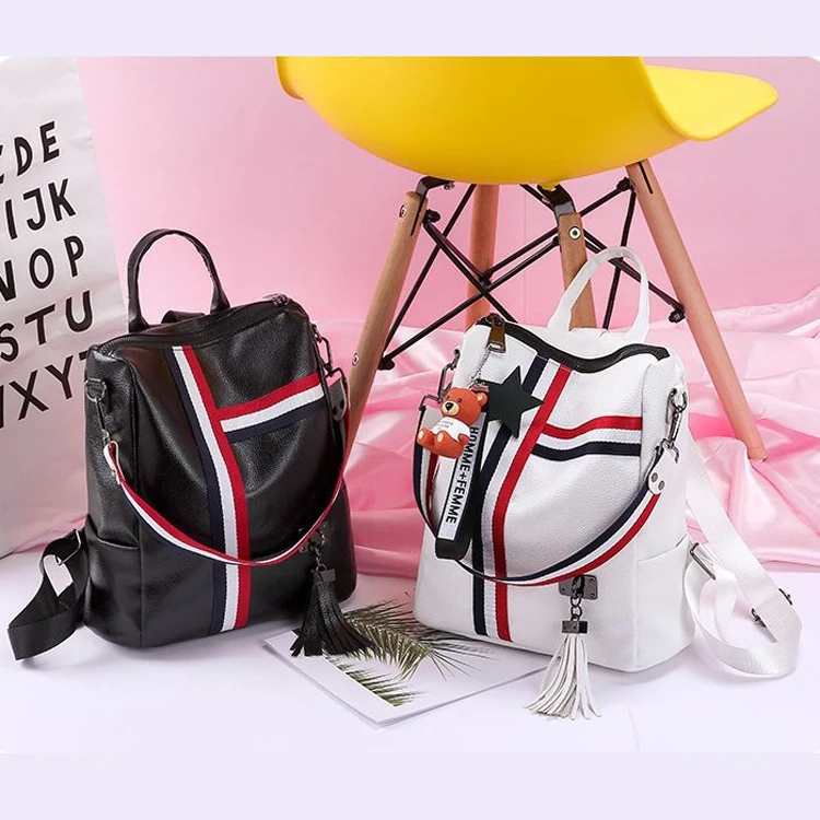 bag base mini backpack BAGBASE Coast Detachable label Color:Royal Blue / Red / White Motorcycle Hard Shell Backpack