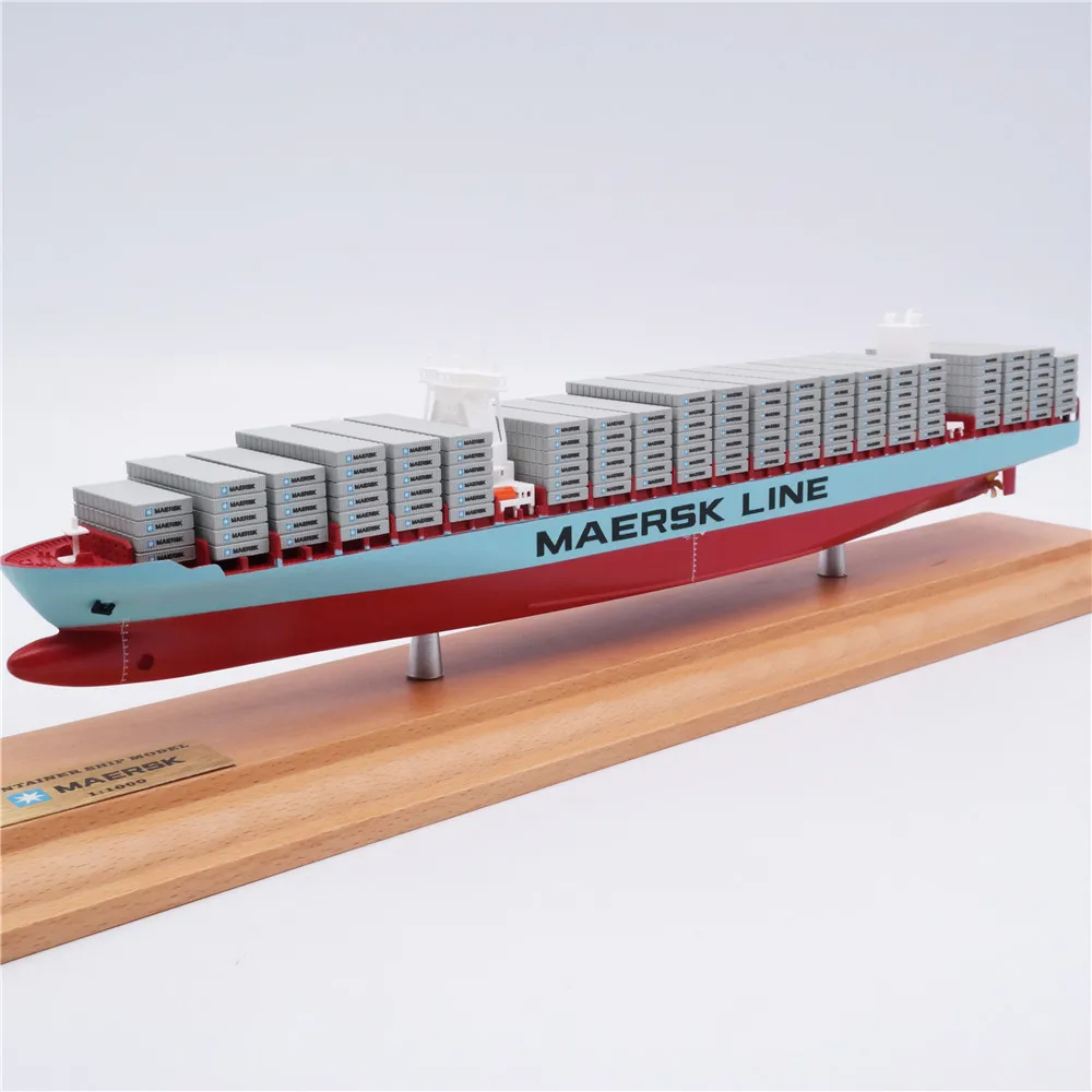 【A】35cm MAERSK-LINE container ship model customized shipping scale model O.A.S ship model