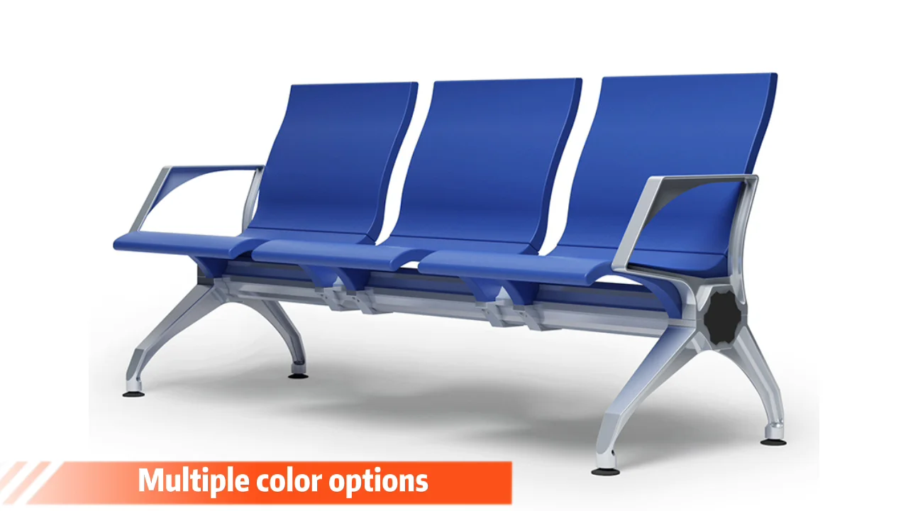 Custom Made 3 Seater Visitor Chair Hospital Waiting Room Chair Airport