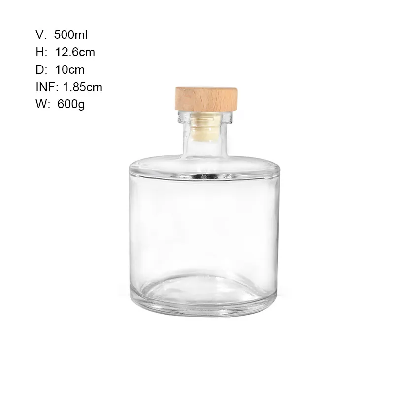 Newray Beautiful Shape Glass Bottle Factory Glass Bottle With OEM Customized Packaging Creative Glass Spirits Bottle