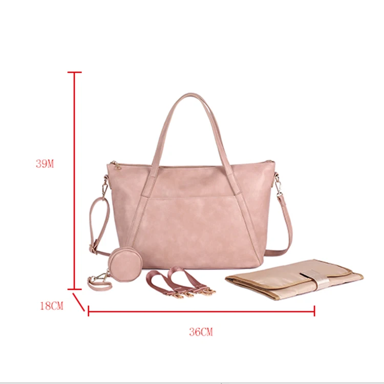 2023 New Design Large Capacity Diaper Bags With Insulated Pouch