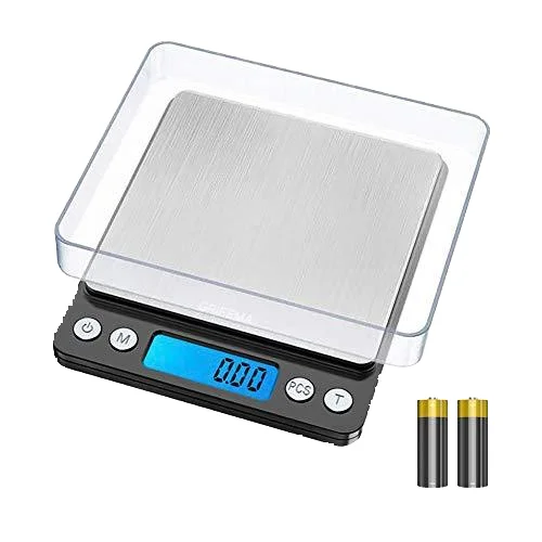 500g 0.01g Escala de Bolso Eletrônica Digital Pesando Escala 2 * AAA Bateria 3V(AAA Battery -2 Pcs) balança de cozinha