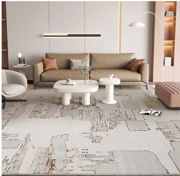 Modern Nordic Ins Boho Bedroom Floor Mat Simple Black Grey Coffee Area Rugs Sets Living Room Hallway Machine Made Polypropylene