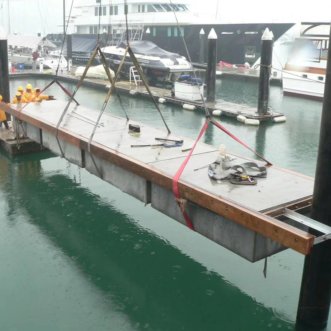 Modular Concrete Dock: Durable Floating Pontoon Platform for Marinas ...