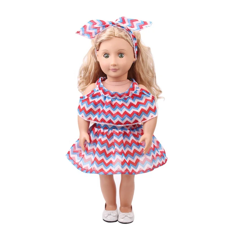 18 Inch American Doll Clothes for Girls Doll Dress