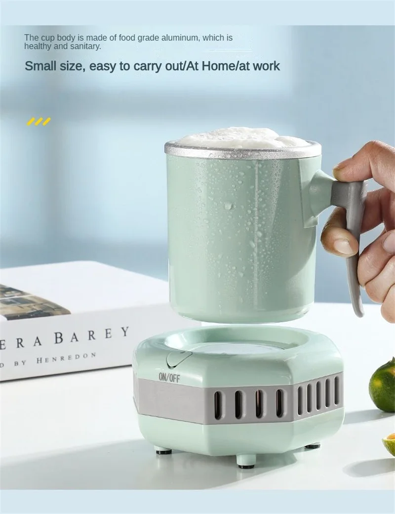 Car Personal Portable Cold Drink Car Outdoor Office Fast Refrigeration Cup Ice Machine Beer Beverage Cooling Cup