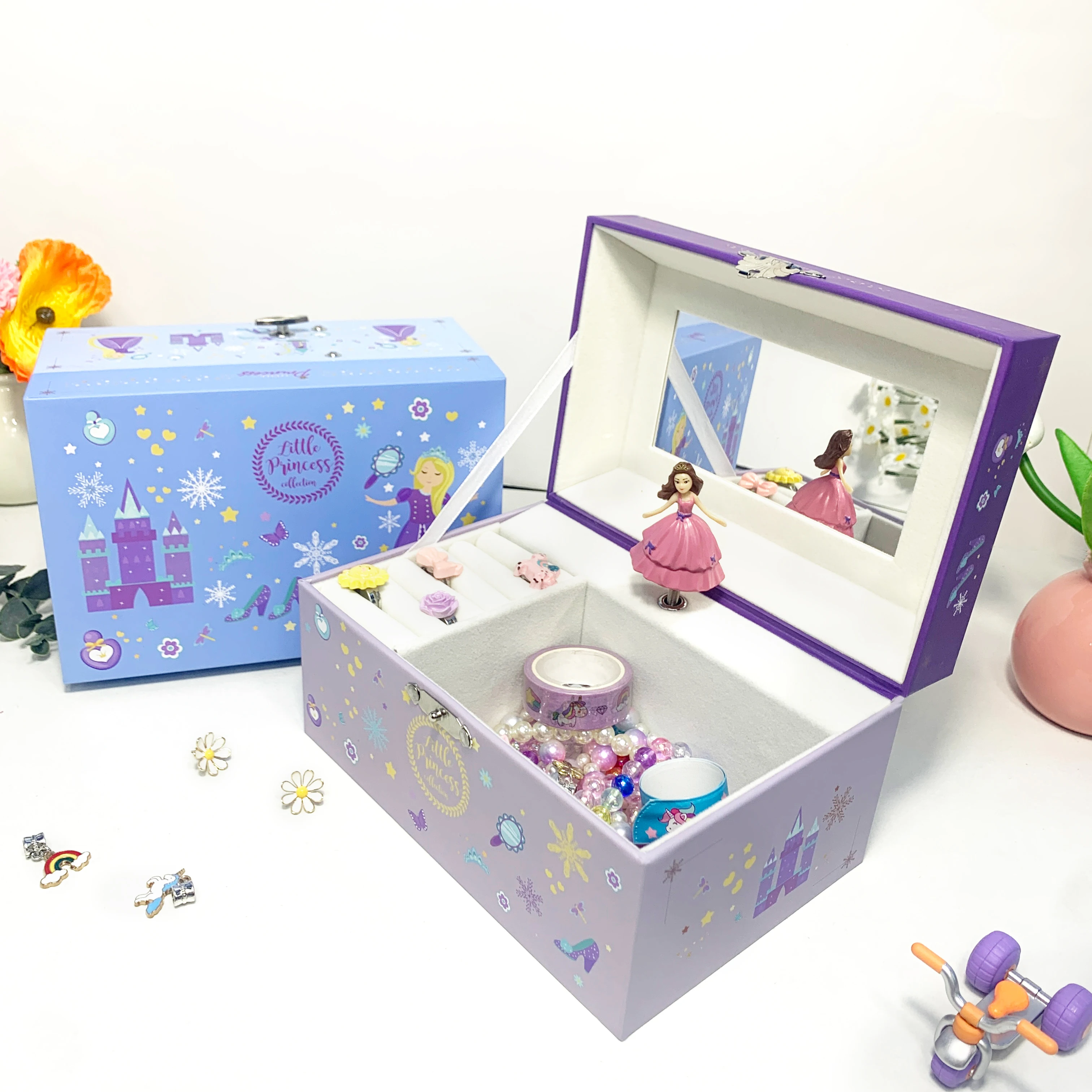 Musical Custom Logo Jewelry Boxes Lenox Personalized Unicorn