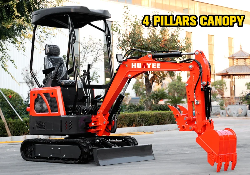 Huayee Factory Cheap Price 1600kg Small Excavator Construction ...