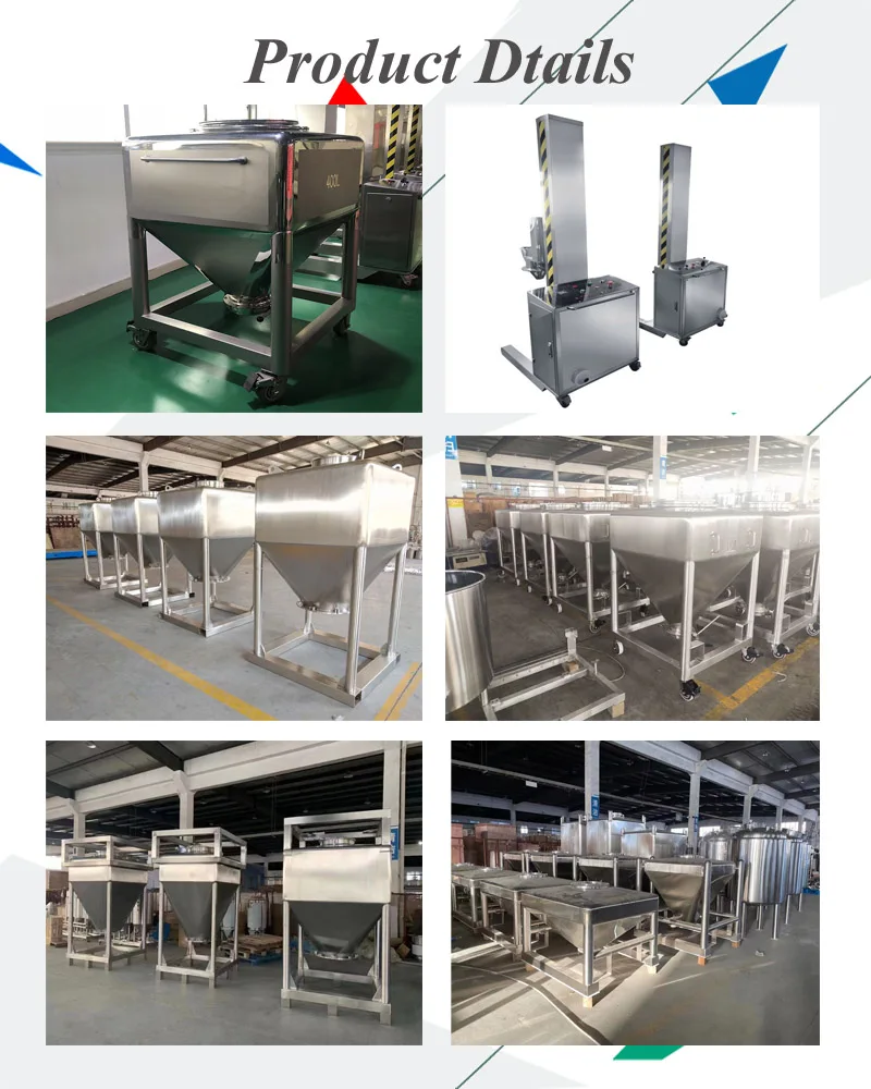 JOSTON Stainless Steel Kettle Silo Container - Vertical Powder Bin for ...