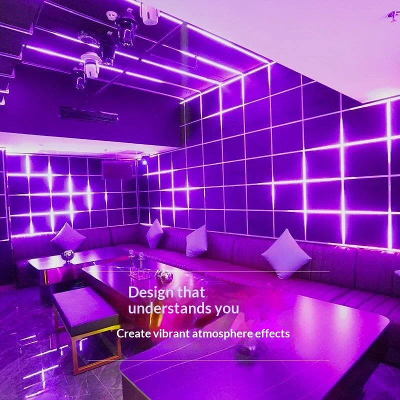 Καρτέλα KTV, Γυμναστήριο, Ποδήλατο Spinning, Δωμάτιο με Μικρόφωνο Ελεγχόμενο από τον Ήχο, Προγραμματιζόμενο Πίνακα Ελέγχου, Φωτεινή Λωρίδα LED με Χρωματική Κίνηση, Βαθμός Προστασίας IP20
