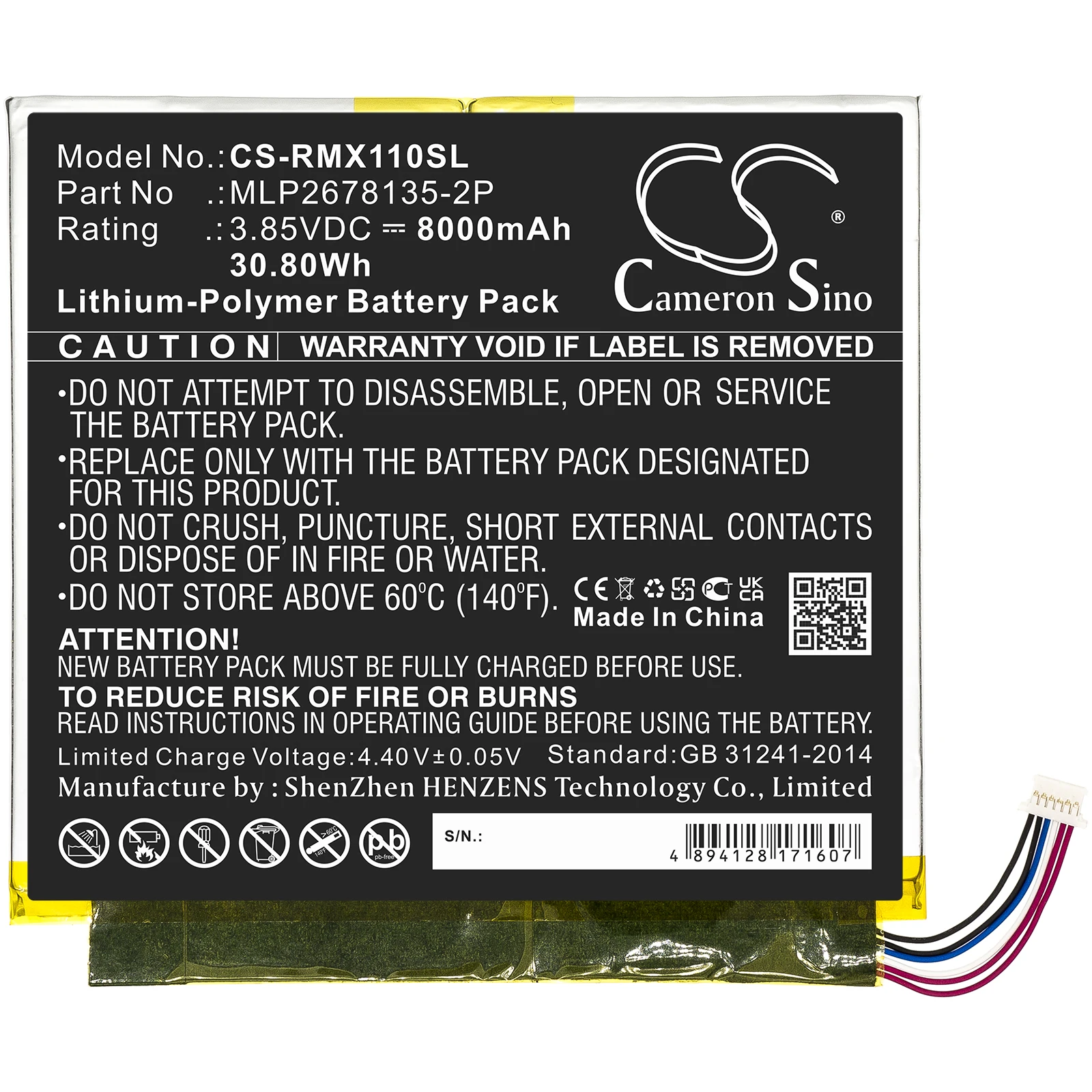 Cameron Sino 8000mah Battery Forverizon Mlp2678135-2pverizon Ellipsis 10 Hd  Qtaxia1 Ellipsis 10 Inch 32gb Hd 4g - Buy Forverizon Mlp2678135-2pverizon 