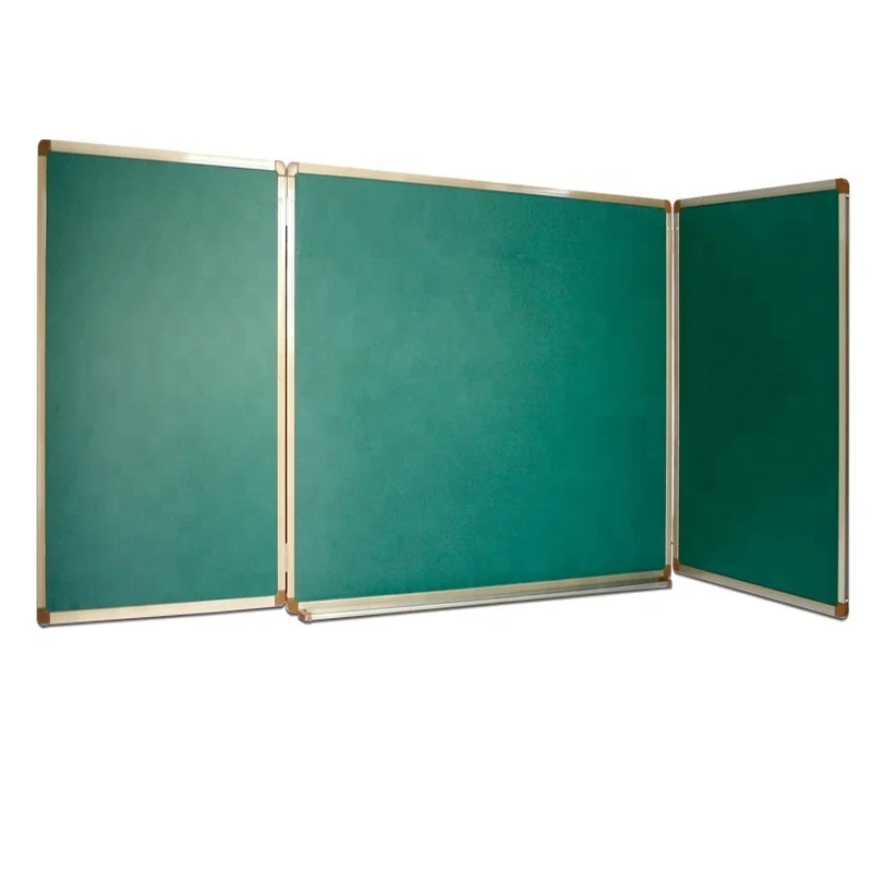 Foldable Green Board Magnetic Chalkboard with 3 Elements Writing Surface
