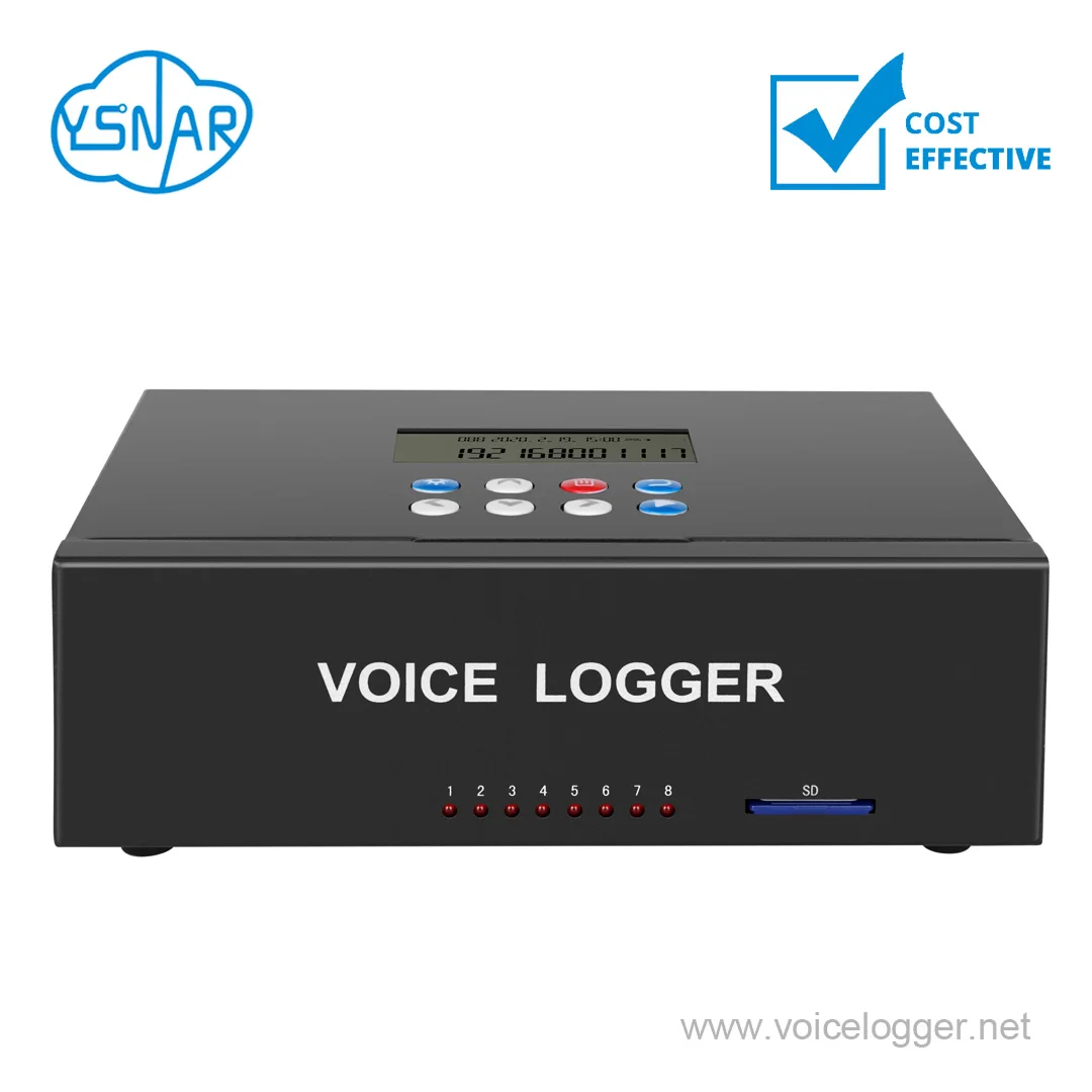 Phone Call Recorder | Standalone Network Telephone Voice Recorder | 4CH Affordable SD Card Voice Logger for Call Center System