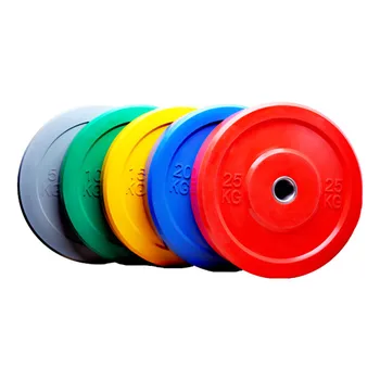 Professional Quality Commercial Fitness Equipment-Durable Rubber Barbell Plates for Gym Training and Exercise Dumbbells