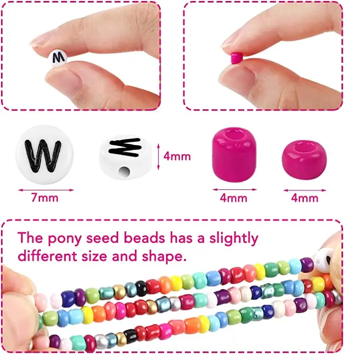 Wholesale 4920 4mm Glass Seed Beads Alphabet Letter Beads for Bracelets  Making Kit Jewelry Crafts with Accessories DIY Material From m.