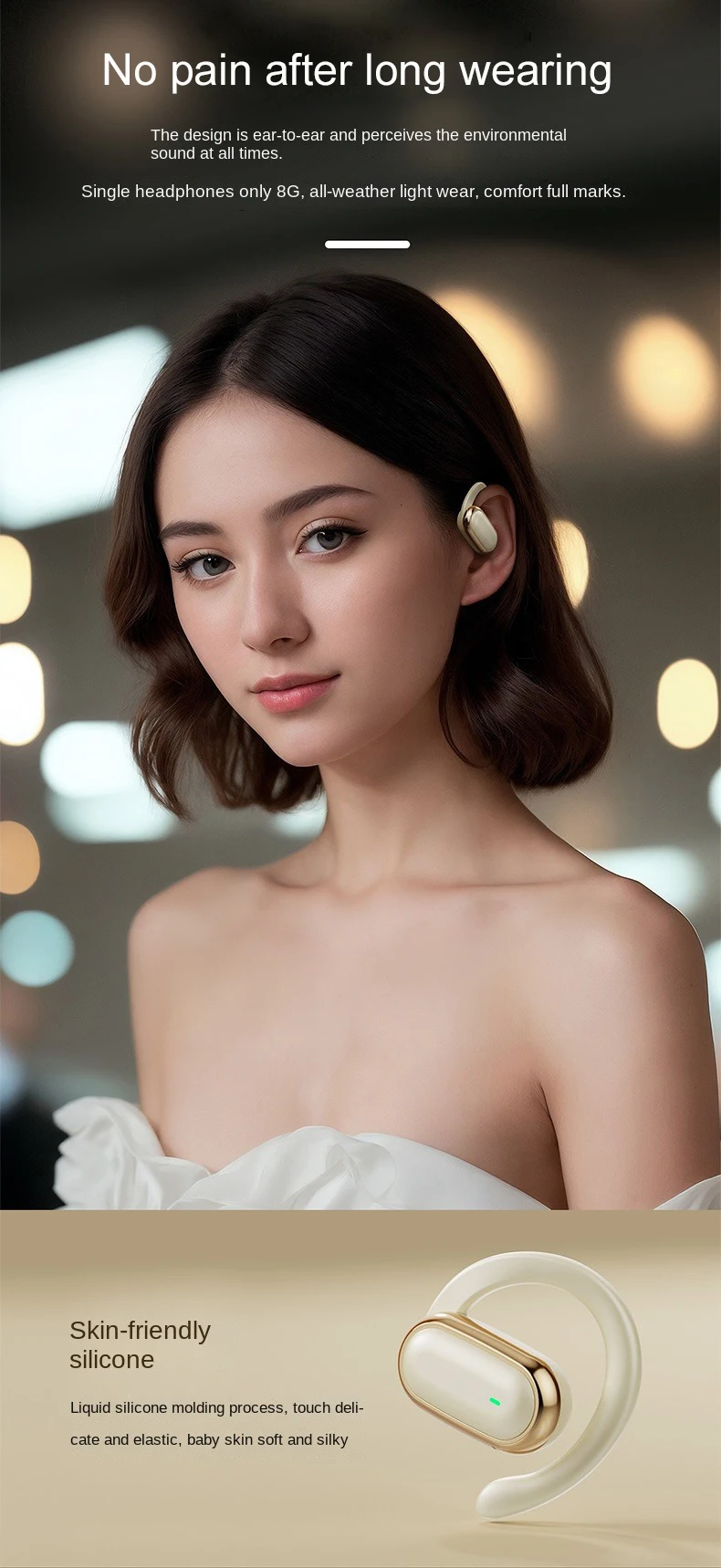 New Wireless Gaming Headset ANC ENC In-ear Headphones OWS Noise Cancelling Earphones Open Ear Sport Headphones X96