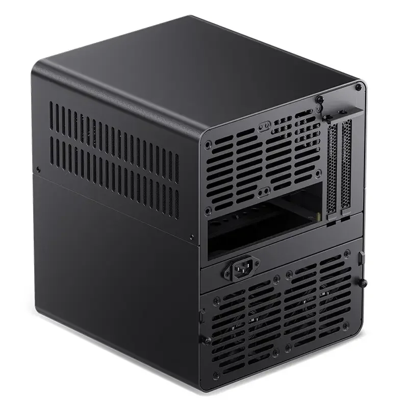 JONSBO Stock Mini-itx N3 NAS Chassis Fans SFX PSU ITX Motherboard with Aluminum HDD Shell 8+1 Bay Dual 100mm BOX 10 PC Case Usb