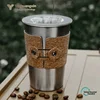 Cork cup sleeve + coffee cup 500ML