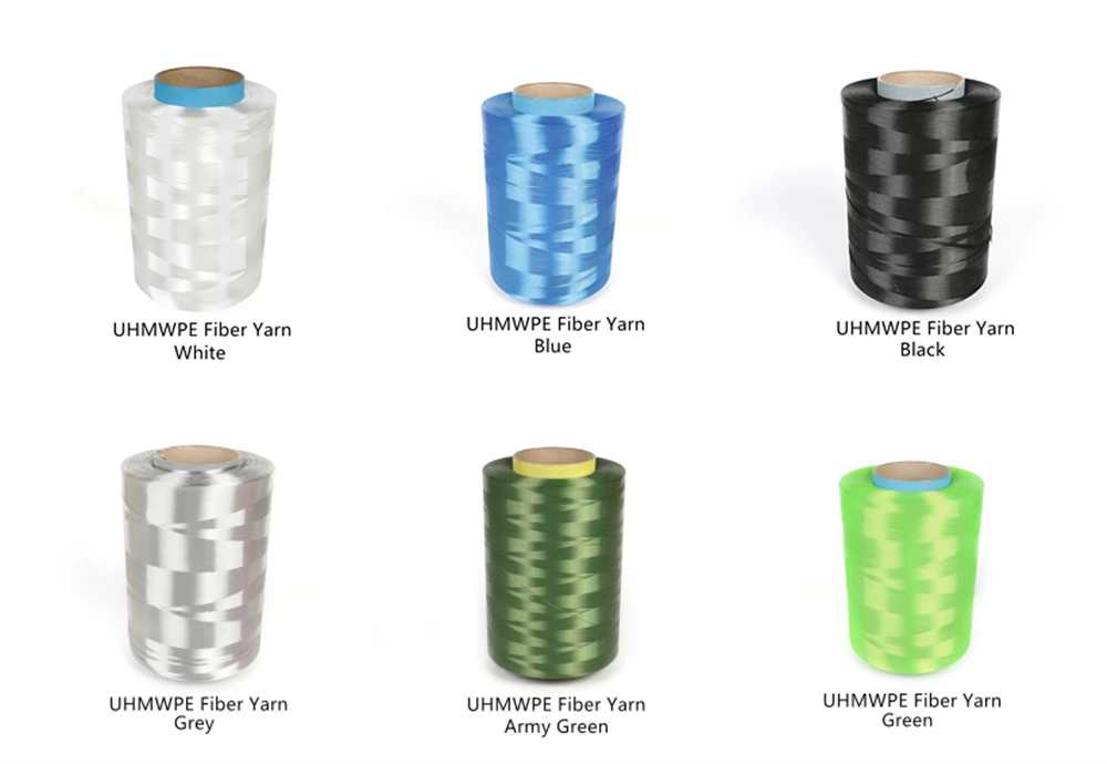 High Tenacity Uhmwpe Colored Fiber Yarn For Highstandard Fishing Lines