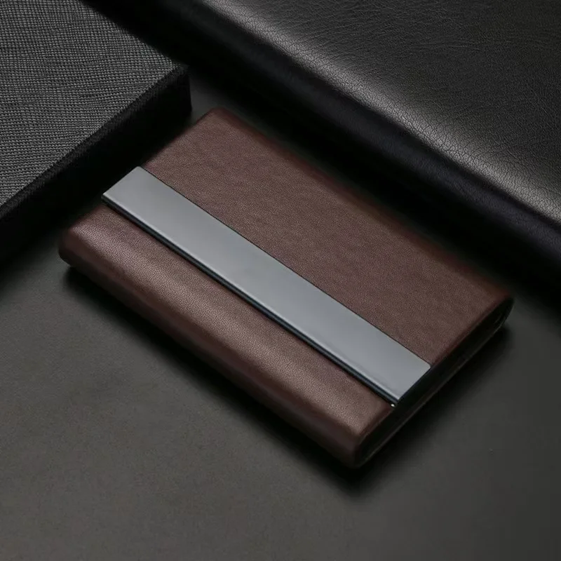 Business Card Holder Large Capacity Metal Card Case Corporate Gift Customizable Logo preview 6