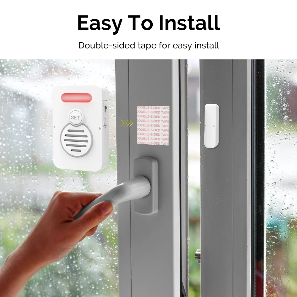 High Sensitivity Voice Sound Door Sensor for Refrigerator/window/air Conditioner/heat Reminder